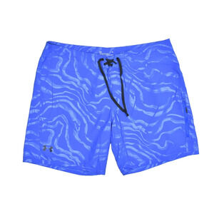 Under Armour Men's Blue Loose HeatGear Board Shorts Size 42 Trunks Swim